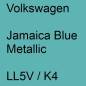 Preview: Volkswagen, Jamaica Blue Metallic, LL5V / K4.